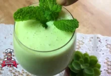 Suco de Melão com Hortelã