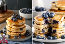 Panqueca de Aveia com Mirtilos